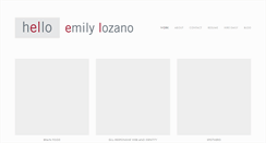 Desktop Screenshot of emilylozano.com